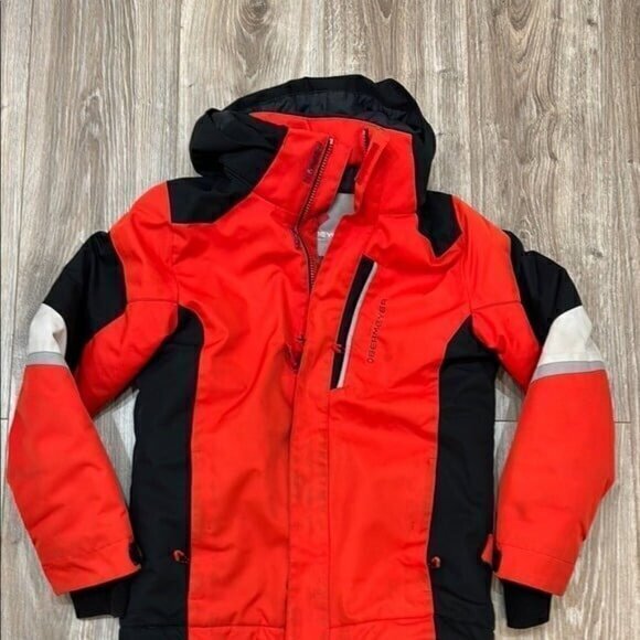 Obermeyer Children's Red and Black Outdoor  ski jacket size 10/12 - Picture 1 of 11